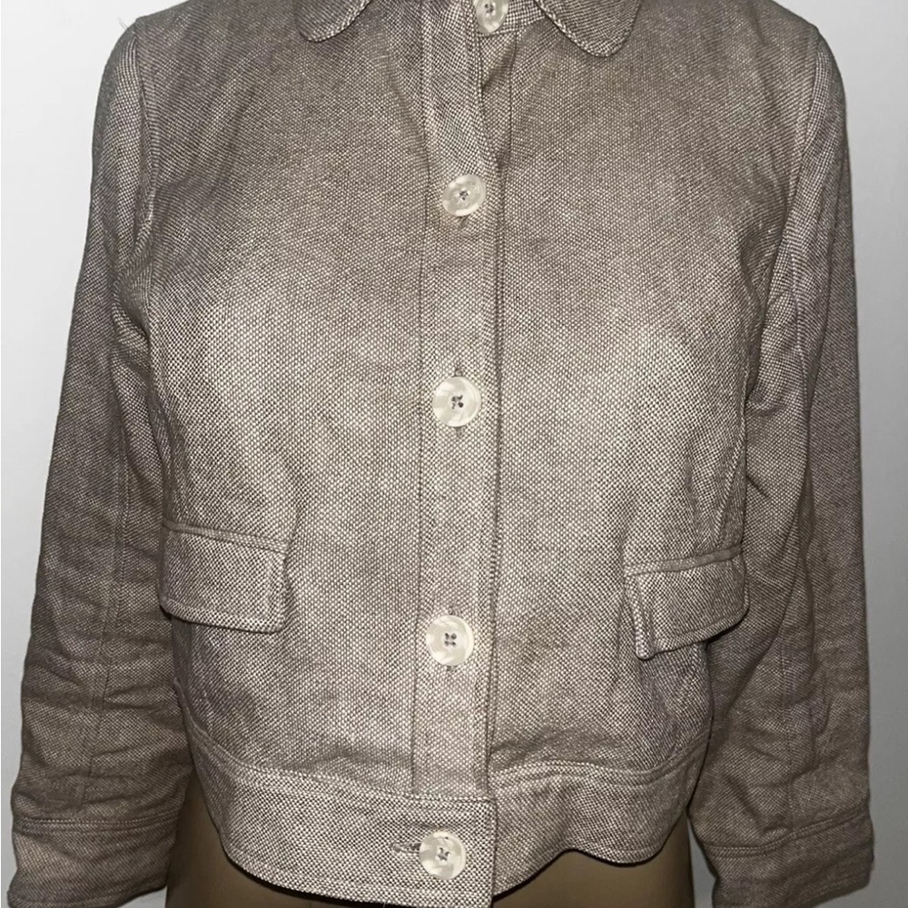 Proenza Schouler For Target Linen Cotton Cropped Lined Jacket Size S